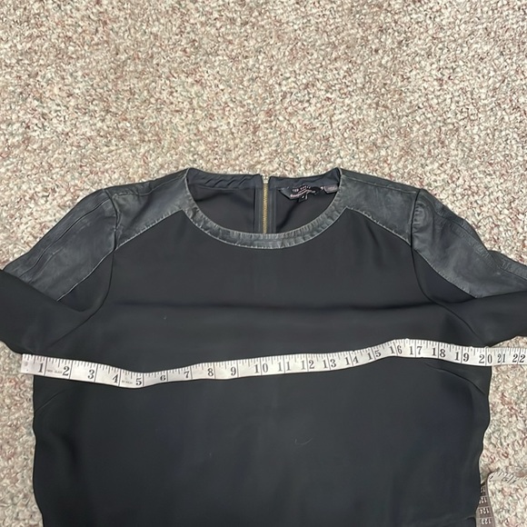 Ted baker leather trimmed top - Picture 3 of 6
